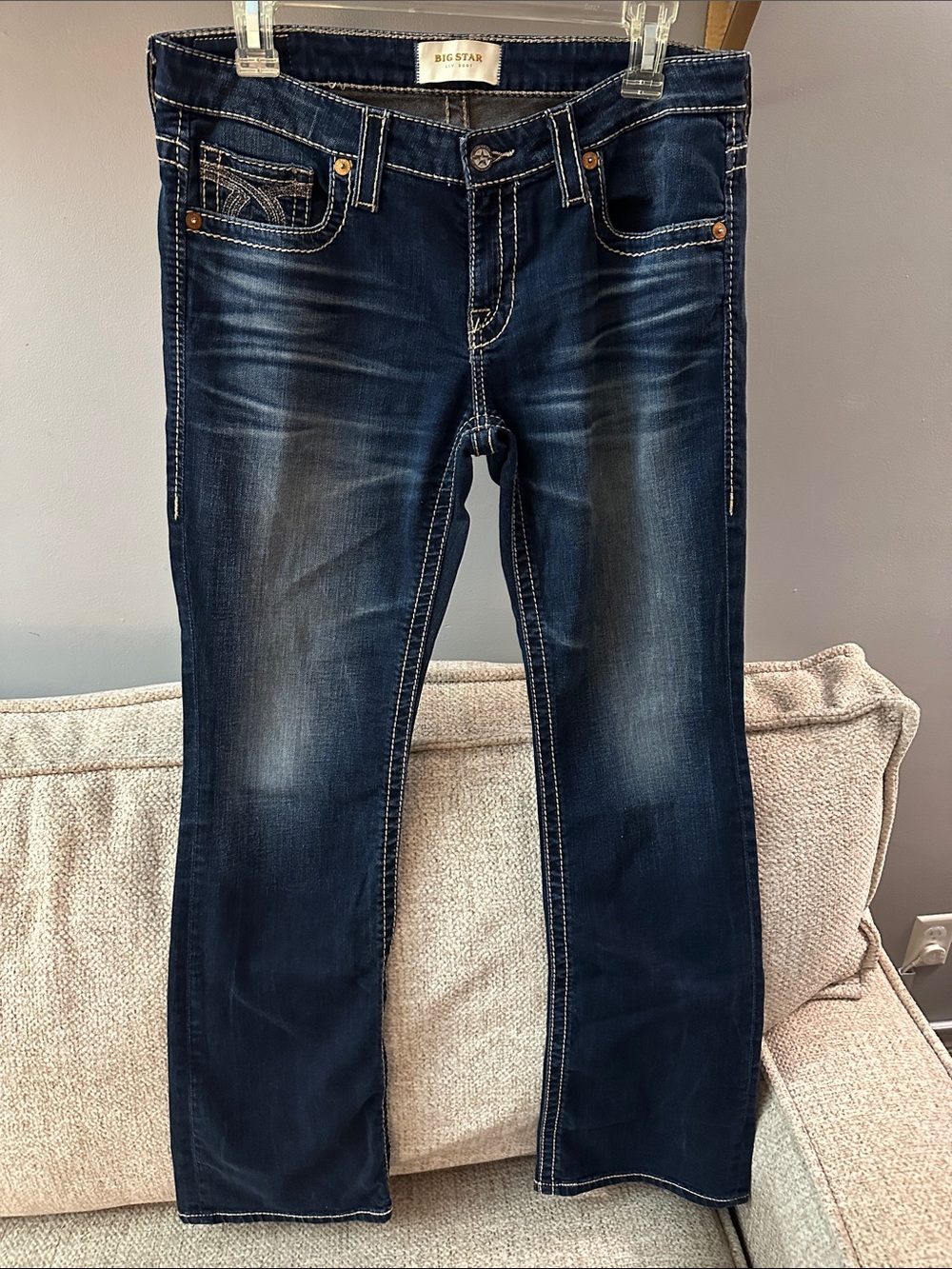 Big Star Women's Dark Indigo Stretch Bootcut Jeans 30R